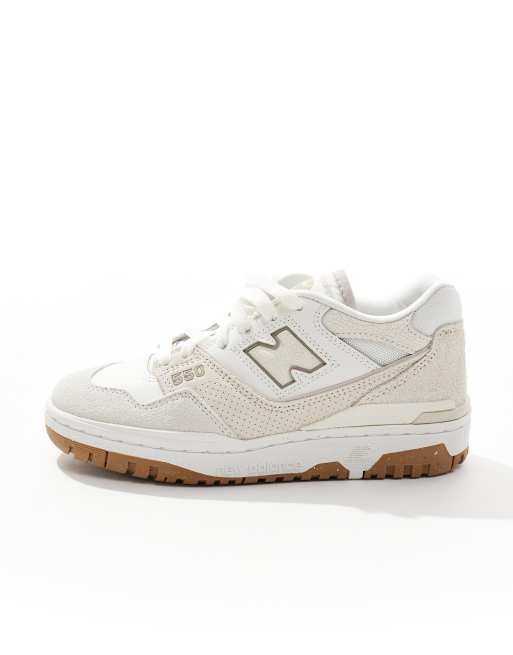 New Balance 550 sneakers in cream with stone details