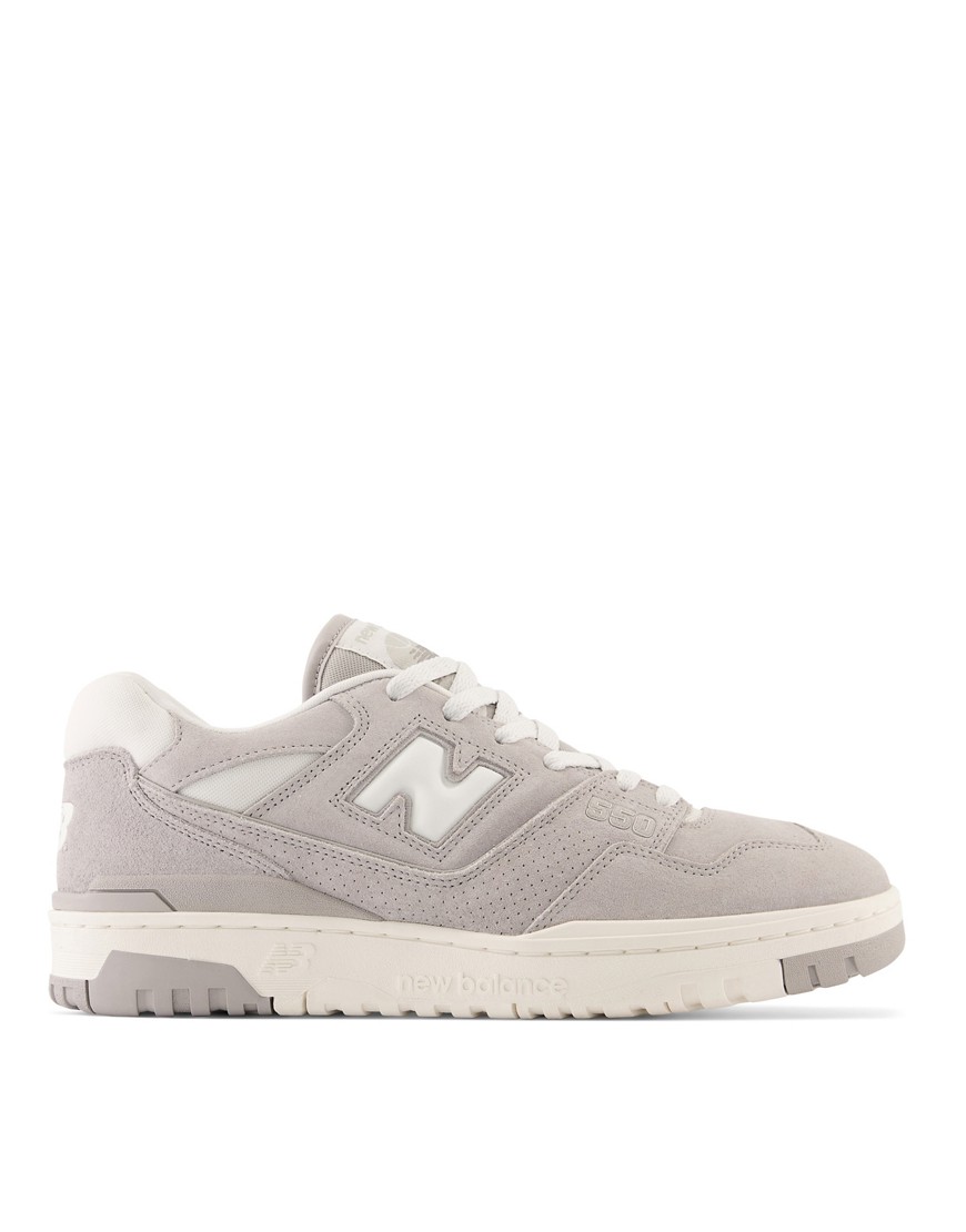 New Balance 550 sneakers in gray and white