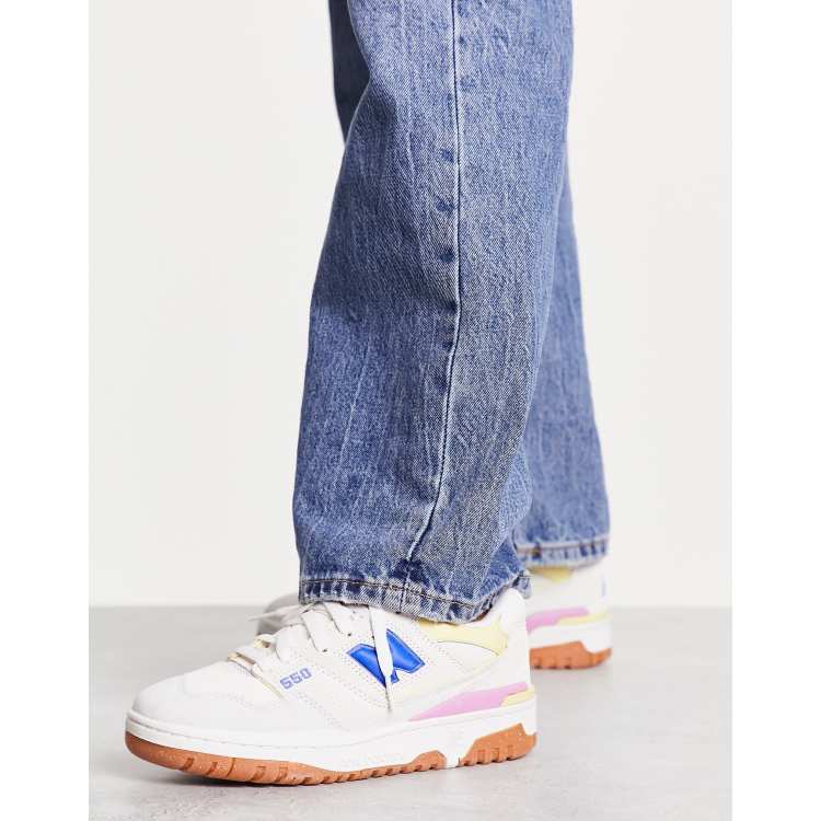 Trueno Tío o señor Ir a caminar New Balance 550 sneakers in pastel with gum sole | ASOS