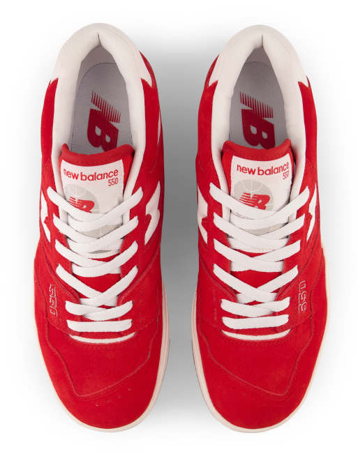 New Balance 550 sneakers in red and white | ASOS