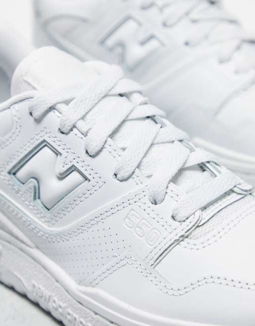 New Balance 550 sneakers in white and black