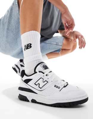 White and black store new balance