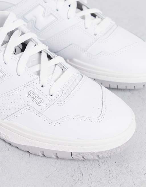 New Balance 550 sneakers in white and gray