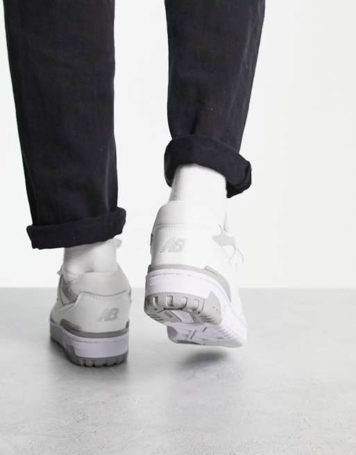 New Balance 550 sneakers in white and grey, 3 of 4
