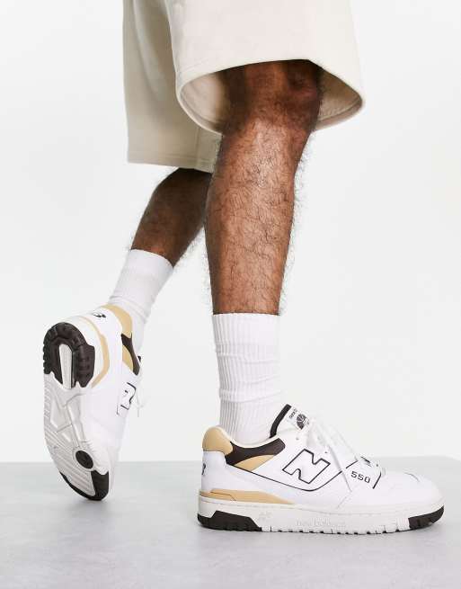 New Balance 550 trainers exclusive to ASOS in white and neutrals 