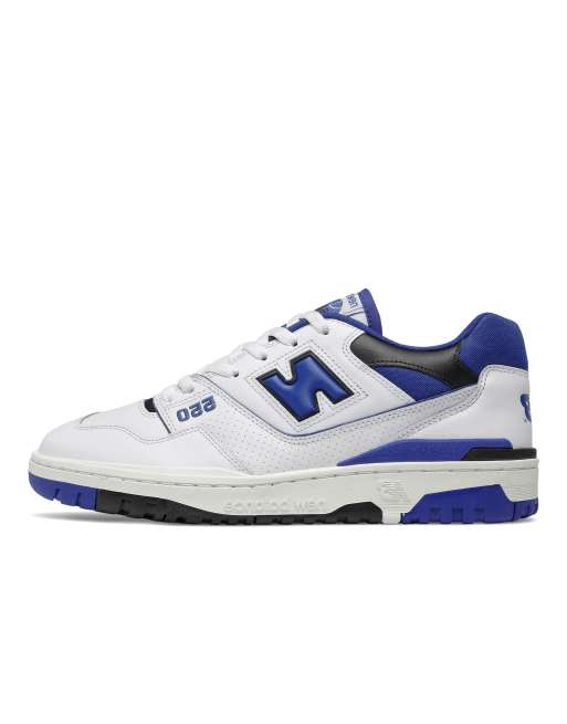 New Balance 550 sneakers in white with blue | ASOS