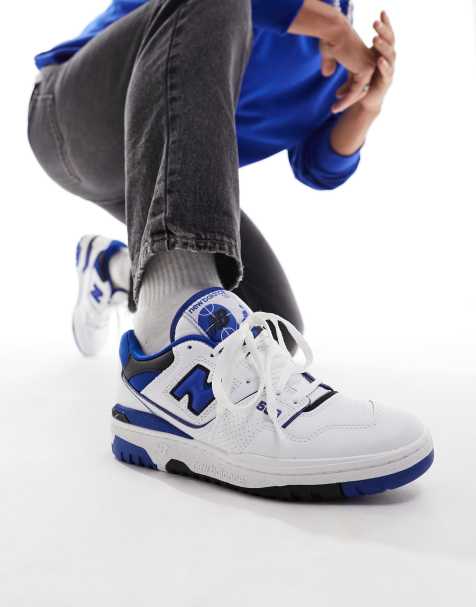 New Balance - 550 - Sneakers in wit en blauw - view 1