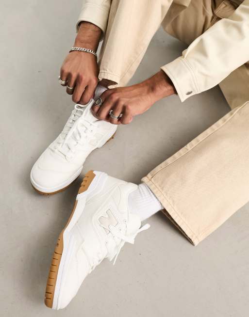 New Balance - 550 - Sneakers in wit met gomzool, 4 van 4