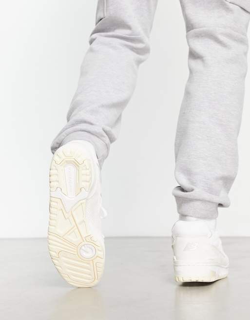 New Balance 550 suede sneakers in off white and cream, 4 of 4