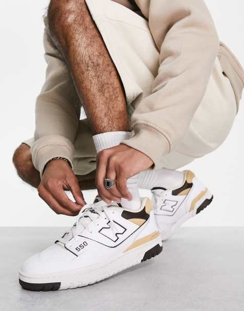 New Balance 550 trainers exclusive to ASOS in white and neutrals - view 1