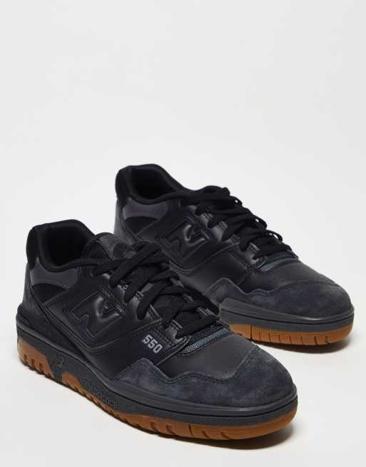 Black new balance gum 2024 bottom