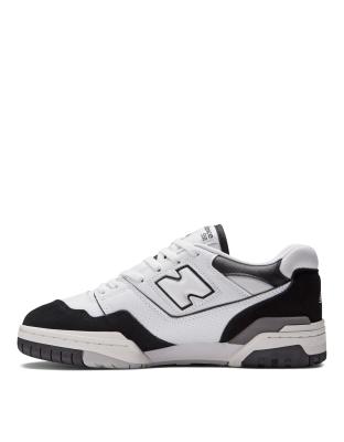 New Balance 550 trainers in white and black