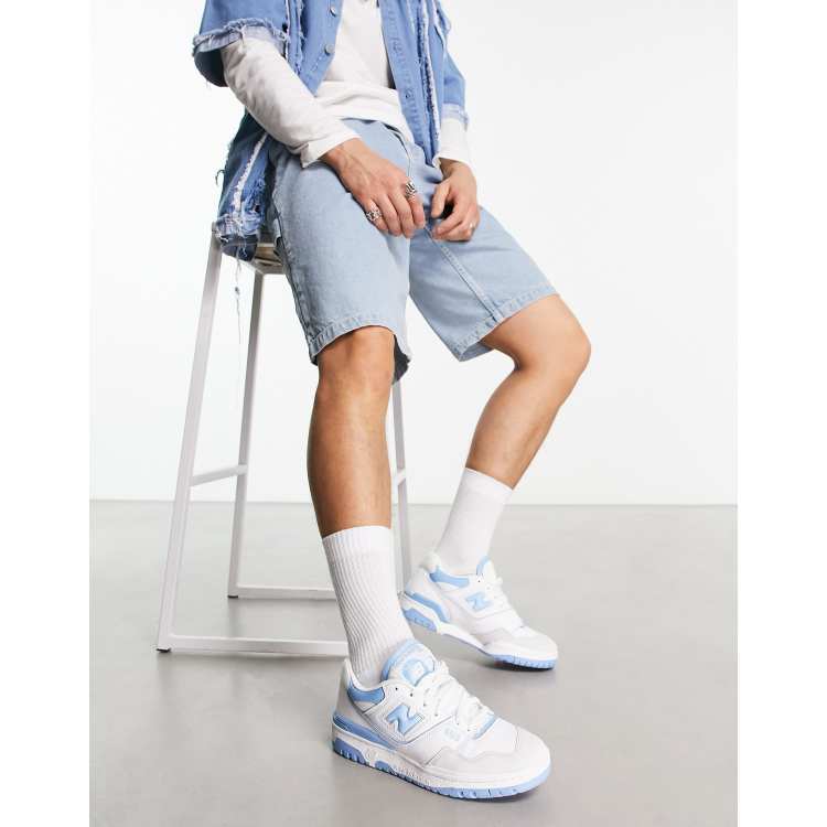 New Balance 550 trainers in white and blue | ASOS