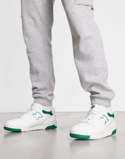 New Balance 550 White Classic Green