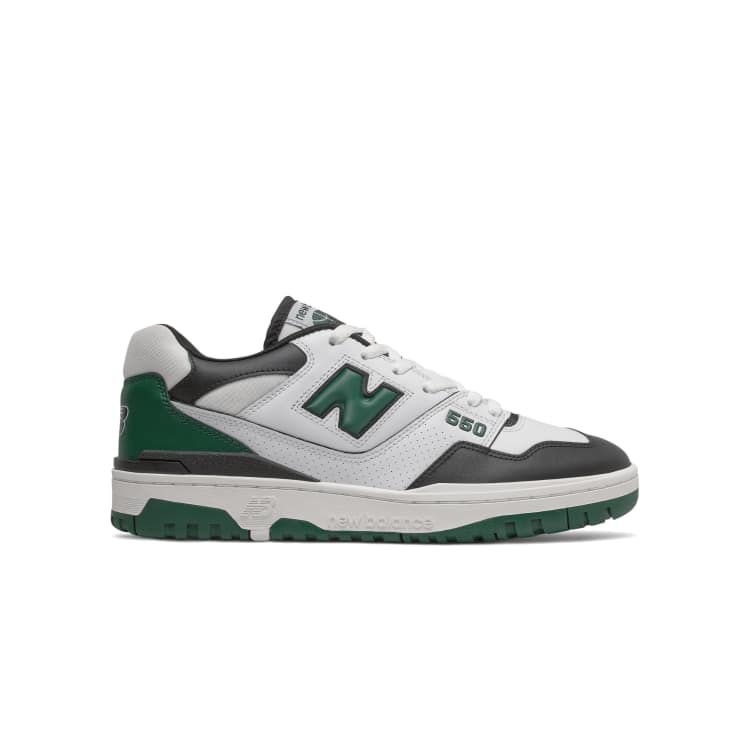 new balance 550 white and green