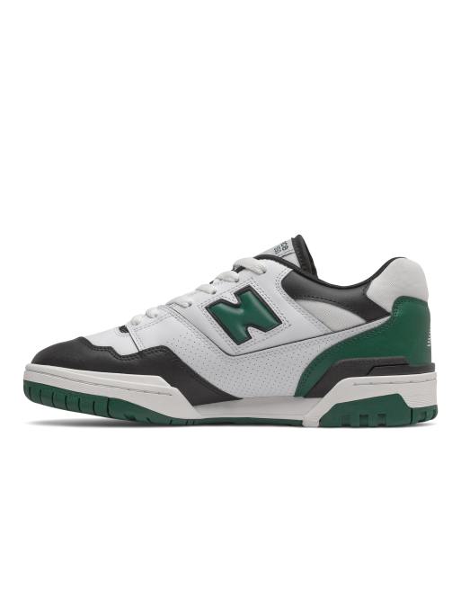 New Balance 550 trainers in white and green | ASOS