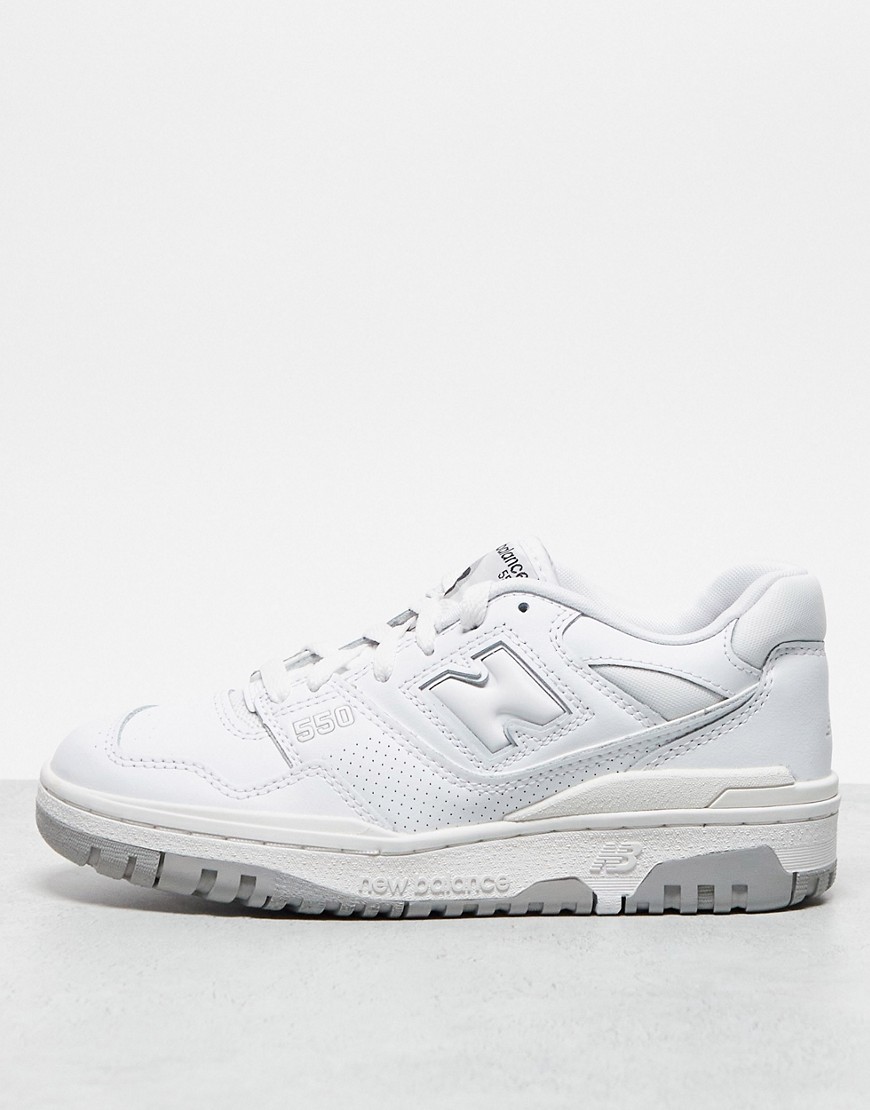 New Balance 550 trainers in white and grey