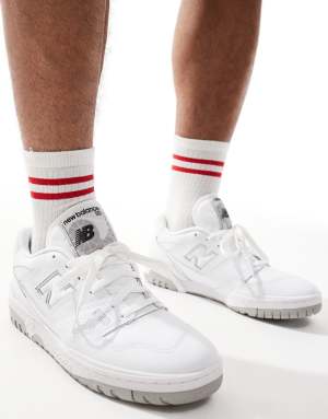 New Balance 550 trainers in white and grey