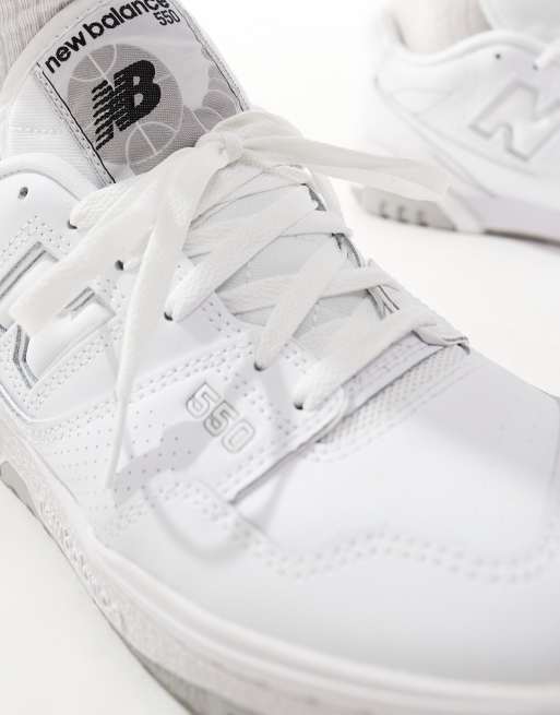 New Balance 550 trainers in white and grey