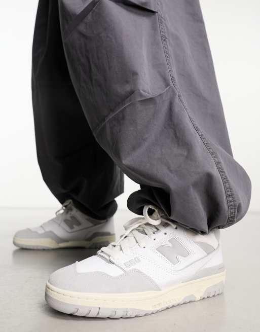  New Balance 550 trainers in white & grey