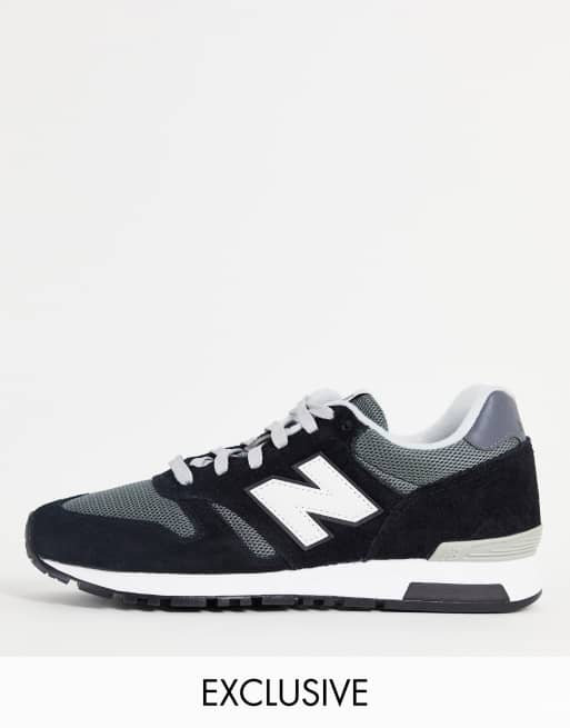 New balance 565 black and sales white