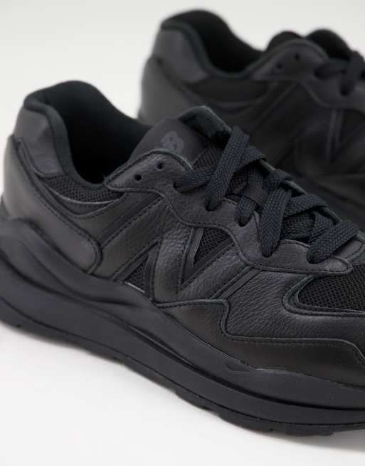 New Balance 57 40 Baskets en cuir Noir et blanc ASOS