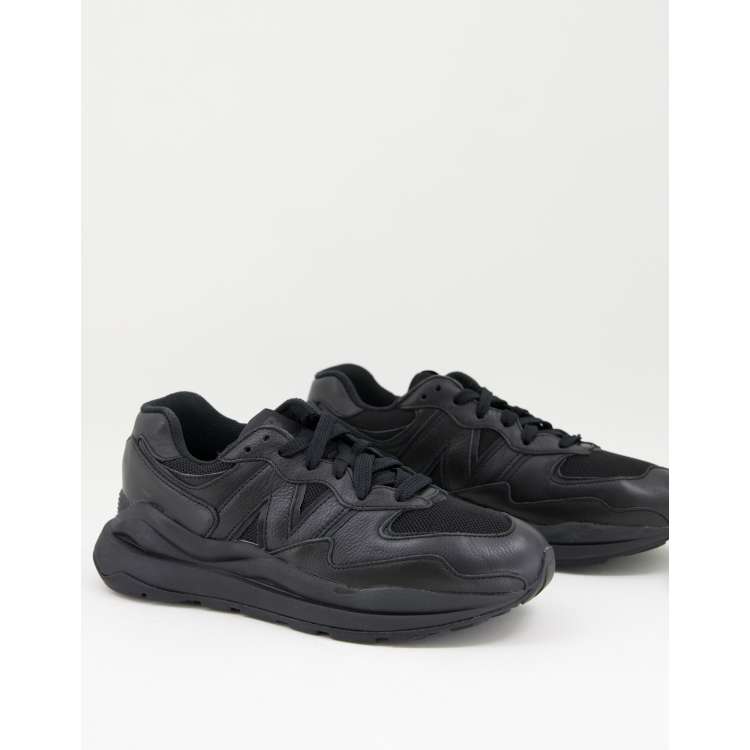 New balance store schwarz leder