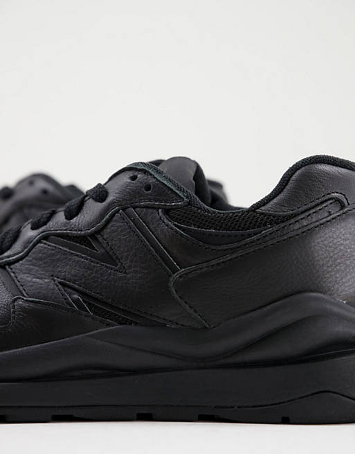 Cursus hardware Uitgebreid New Balance - 57/40 - Leren sneakers in zwart en wit | ASOS