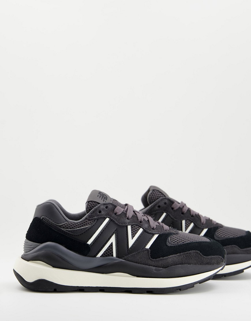 New Balance 57/40 sneakers in black and gray