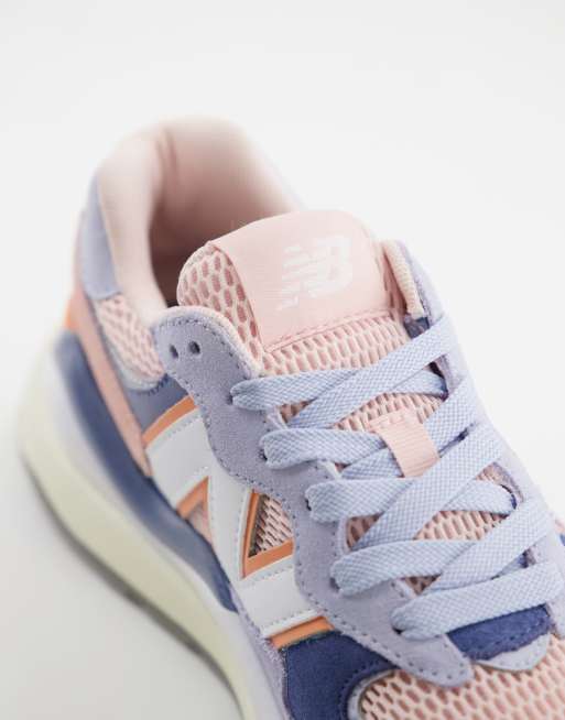 New balance pink outlet and blue shoes