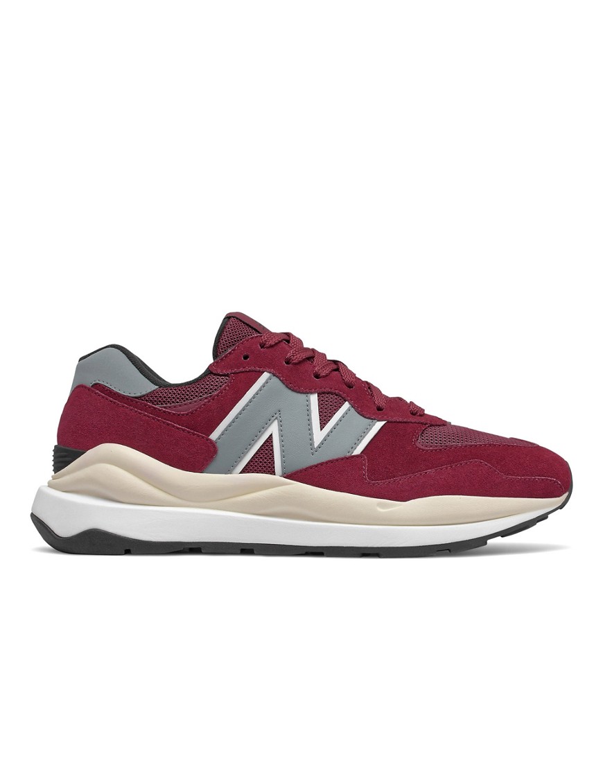 New Balance 57/40 sneakers in burgundy-Red