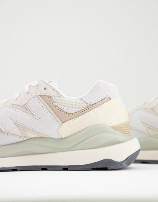 New Balance 57/40 sneakers in off white exclusive to ASOS