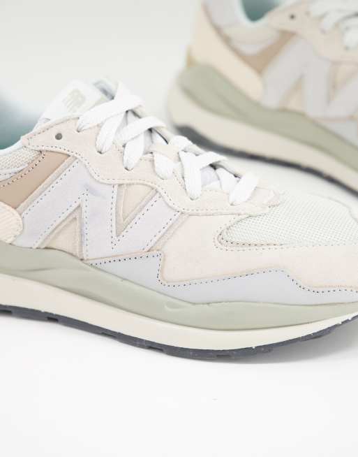 New Balance 57/40 sneakers in off white exclusive to ASOS