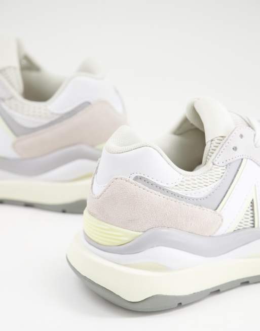 New Balance 57/40 sneakers in off white exclusive to ASOS