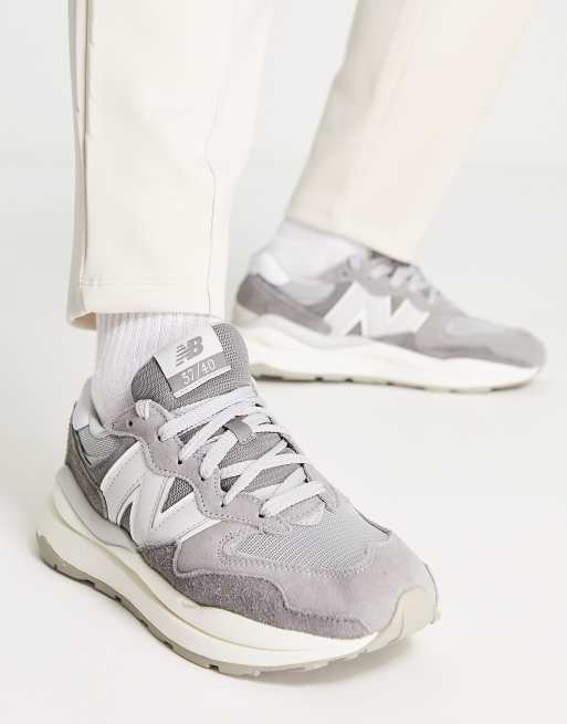 Concentración Sabueso agudo New Balance 57/40 sneakers in gray | ASOS