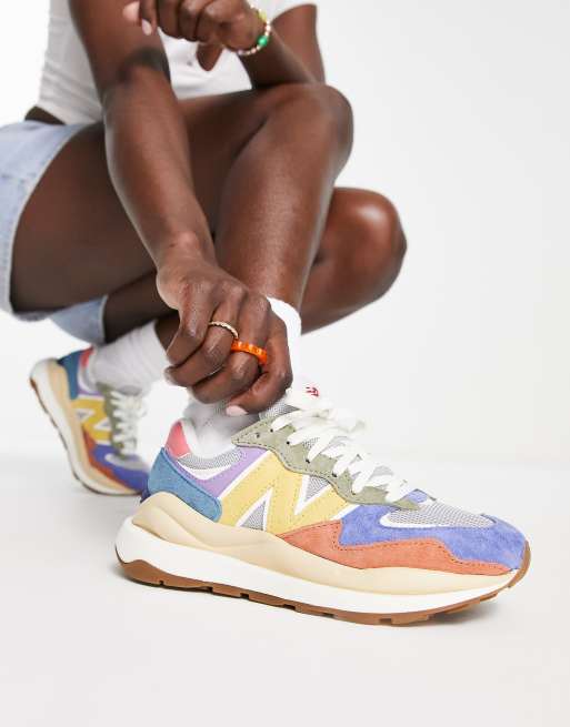 New Balance 57/40 sneakers in off white exclusive to ASOS