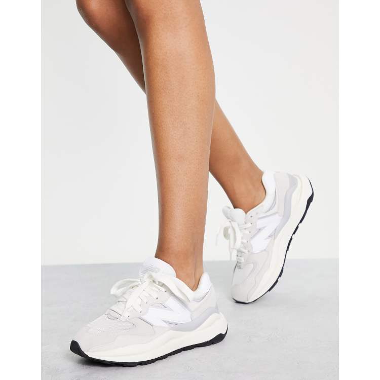 New Balance 57/40 sneakers in off white exclusive to ASOS