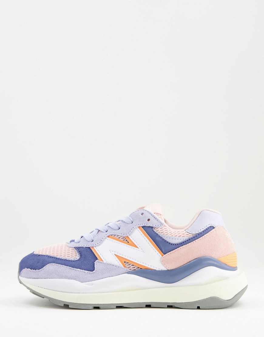 New Balance 57/40 sneakers in pink and blue
