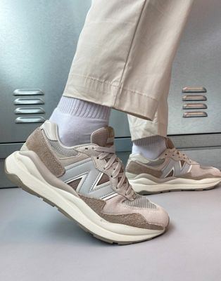 New Balance 57/40 suede trainers in multi oatmeal - ASOS Price Checker