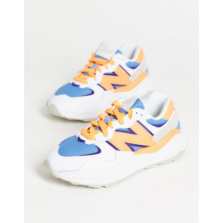 New Balance 57/40 trainers in blue and orange | ASOS