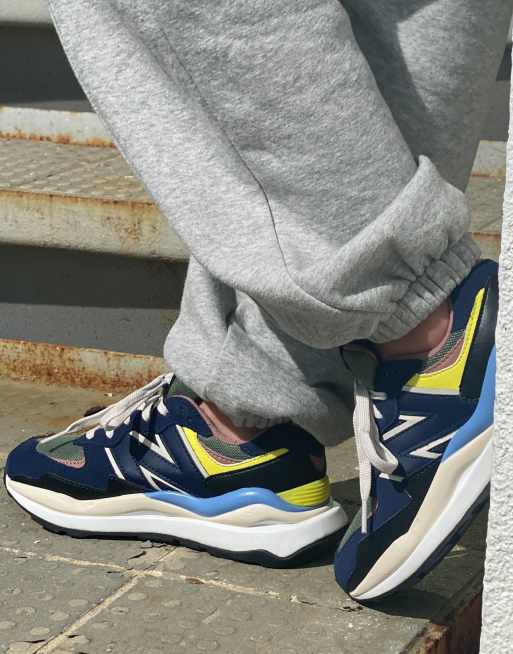 New balance store yellow and blue