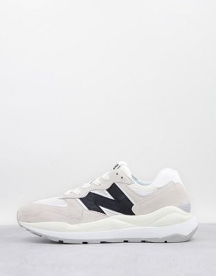 New Balance 57/40 trainers in off white and black