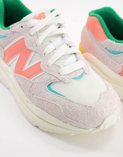 New Balance 57/40 sneakers in off white exclusive to ASOS