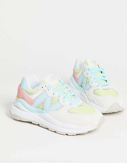 New Balance 57/40 trainers in pastel multi