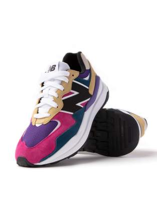 new balance pink and blue trainers