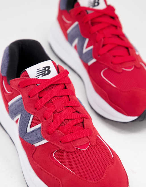 New balance cheap red trainers