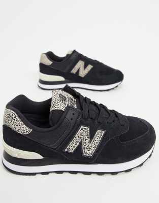 New Balance Women's 574 Classic Low Top Sneakers In Black