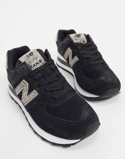 New balance 574 outlet black mujer