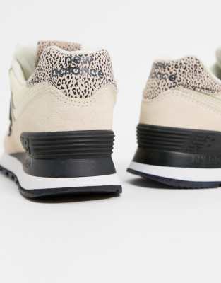 new balance 574 leopard sneaker