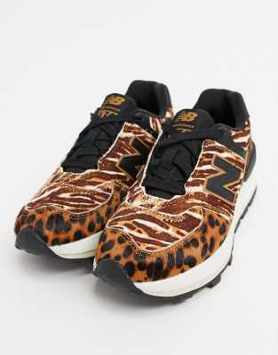 basket new balance leopard